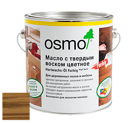 OSMO Hartwachs-Öl Farbig / Масло с твердым воском цветное 3040, 3041, 3067, 3071, 3072, 3073, 3074, 3075 цвет 3072 Янтарь