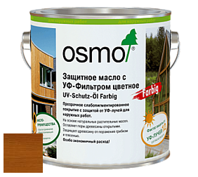 OSMO UV-Schutz-Öl Farbig / Защитное масло лазурь с УФ-фильтром цветное 424, 425, 426, 427, 428, 429, 431, 432 цвет 428 Кедр