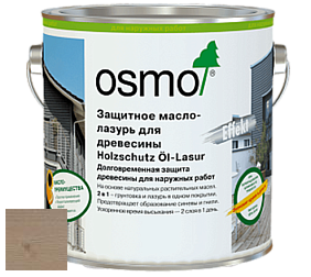OSMO Holzschutz Öl-Lasur Effekt / Защитное масло лазурь для древесины с эффектом серебра 1140, 1141, 1143, 1150 цвет 1140 Агат серебро