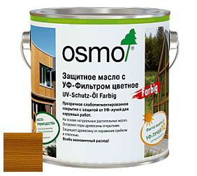 OSMO UV-Schutz-Öl Farbig / Защитное масло лазурь с УФ-фильтром цветное 424, 425, 426, 427, 428, 429, 431, 432 цвет 431 Кедр натур